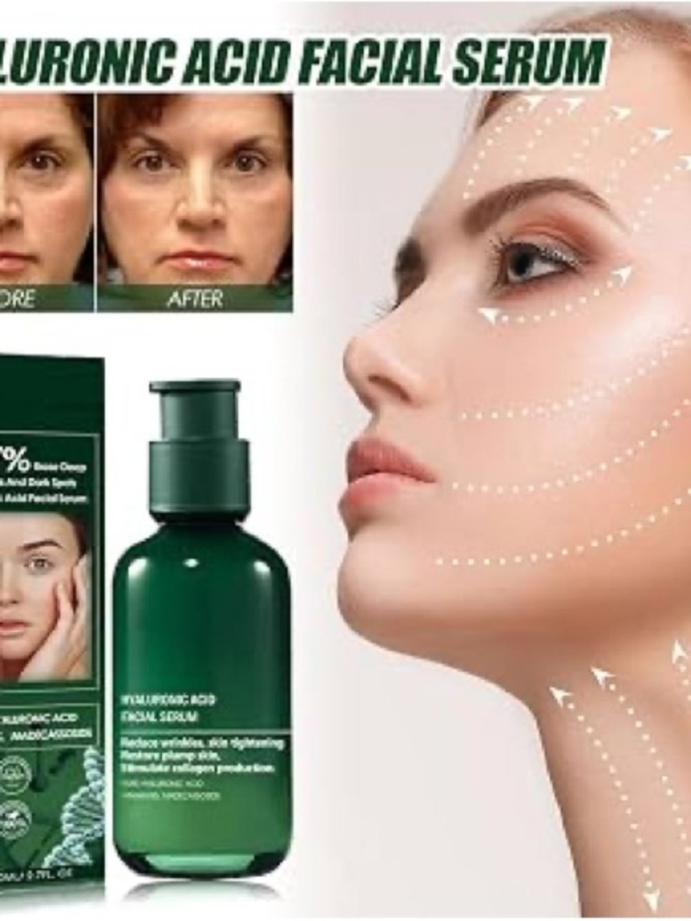Hyaluronic Acid Facial Serum - Green - Unbranded - Picture 2 of 6